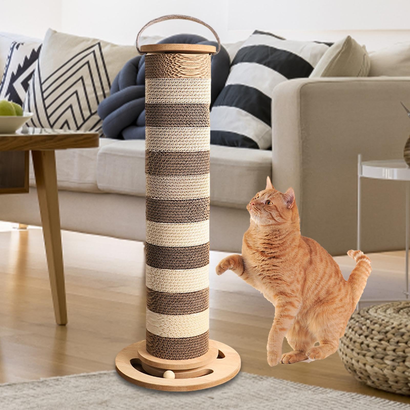 猫柱です！1/2 Amazon | Toysmith 猫の爪とぎ柱 猫の爪とぎ柱 垂直インタラクティブ